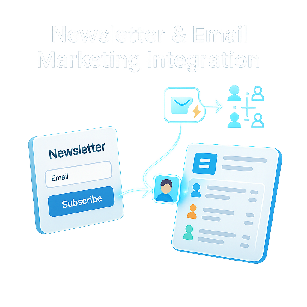 Newsletter and Email Marketing Integration