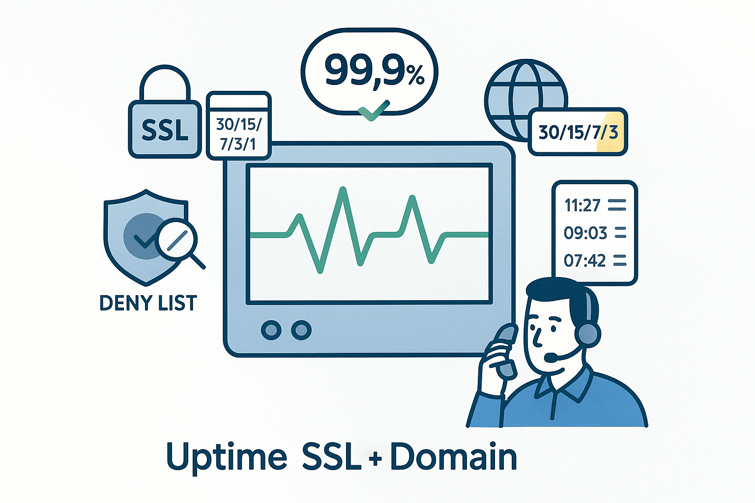 Uptime, SSL & Domain Monitoring